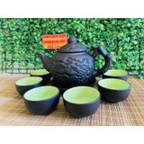  Bộ ấm chén tử sa lòng xanh-Ấm chén Bảo Khánh 