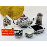  Bộ ấm trà Bát Tràng men hoả biến BKCE-000810VN-0001 