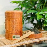  Quà tặng,vật trang trí cao cấp Hộp chè gỗ Bách Xanh 20cm 