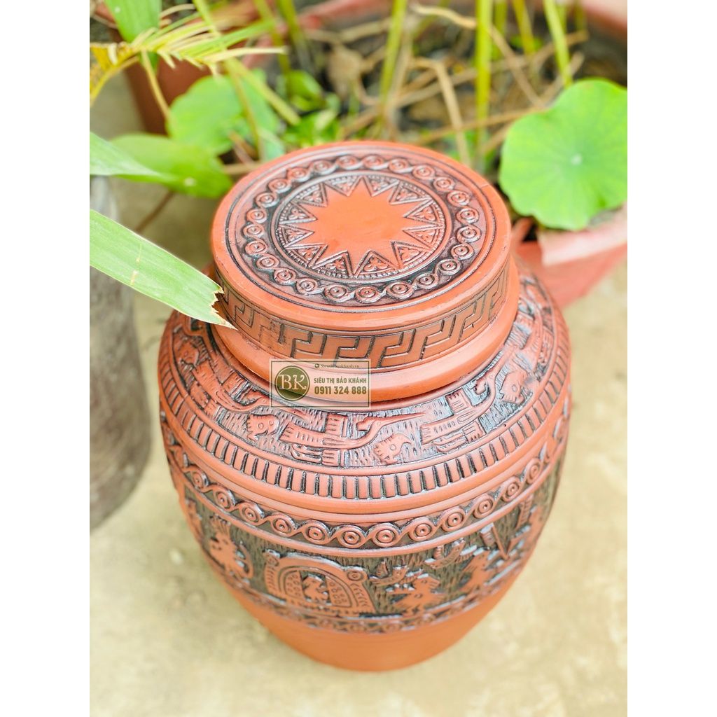  Chum Sành Trống Đồng Đông Sơn Âu Lạc-Siêu Thị Bảo Khánh 10L 