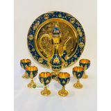  Bộ ấm chén hợp kim đồng dáng hoàng gia 