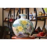  Bình hút lộc Bát Tràng họa tiết Gia Đình Gà 