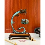  Lư hương,xông trầm thờ cúng chất liệu đồng cao cấp 30cm 