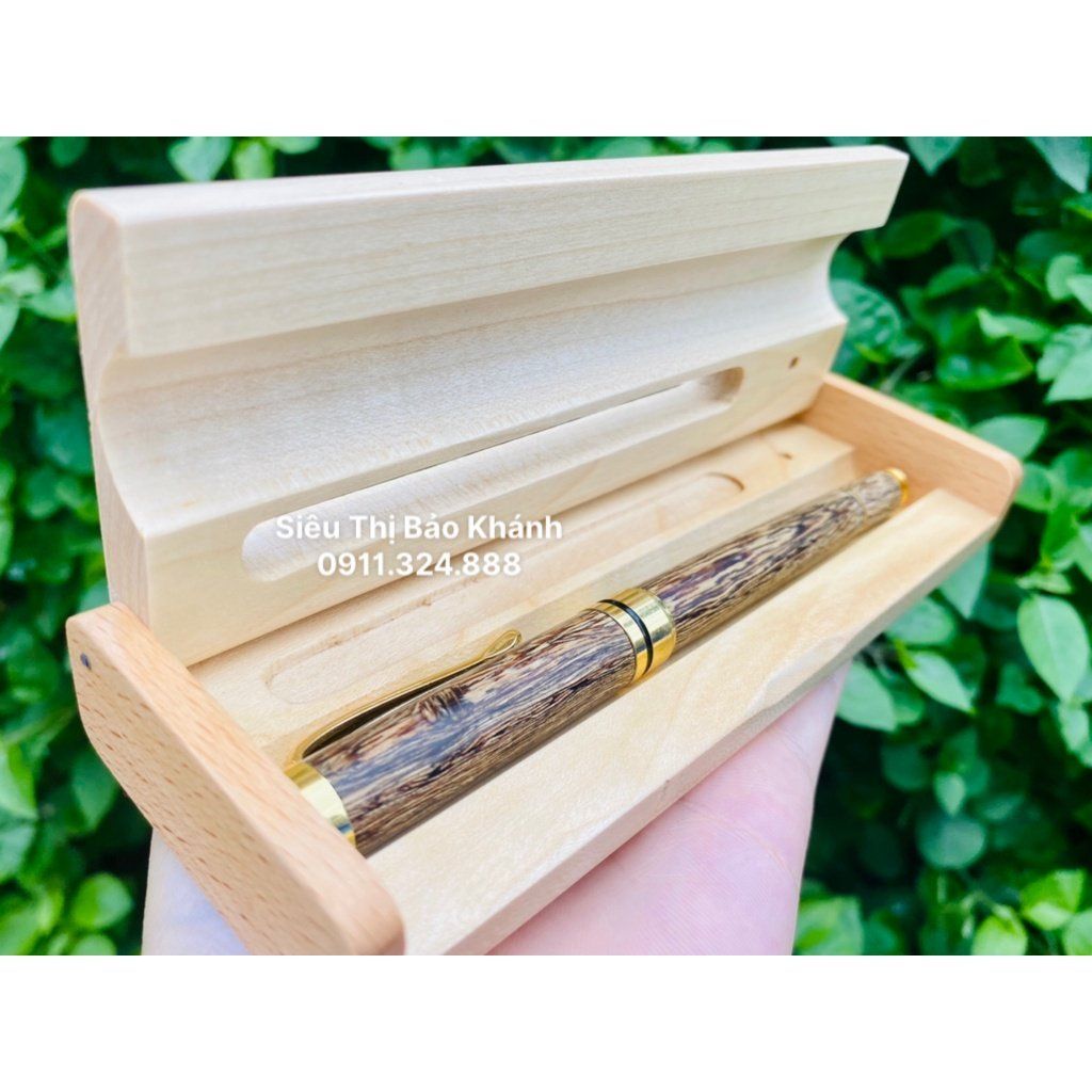  Baokhanh- Bút gỗ viền vàng 