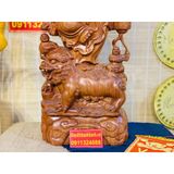  [PHONG THỦY TẠI GIA]-Tượng Di Lặc Bồ Tát Gỗ Hương 60cm-Phong Thủy Bảo Khánh 