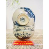  Bộ bát hoa sen men rạn xuất xứ Bát Tràng 