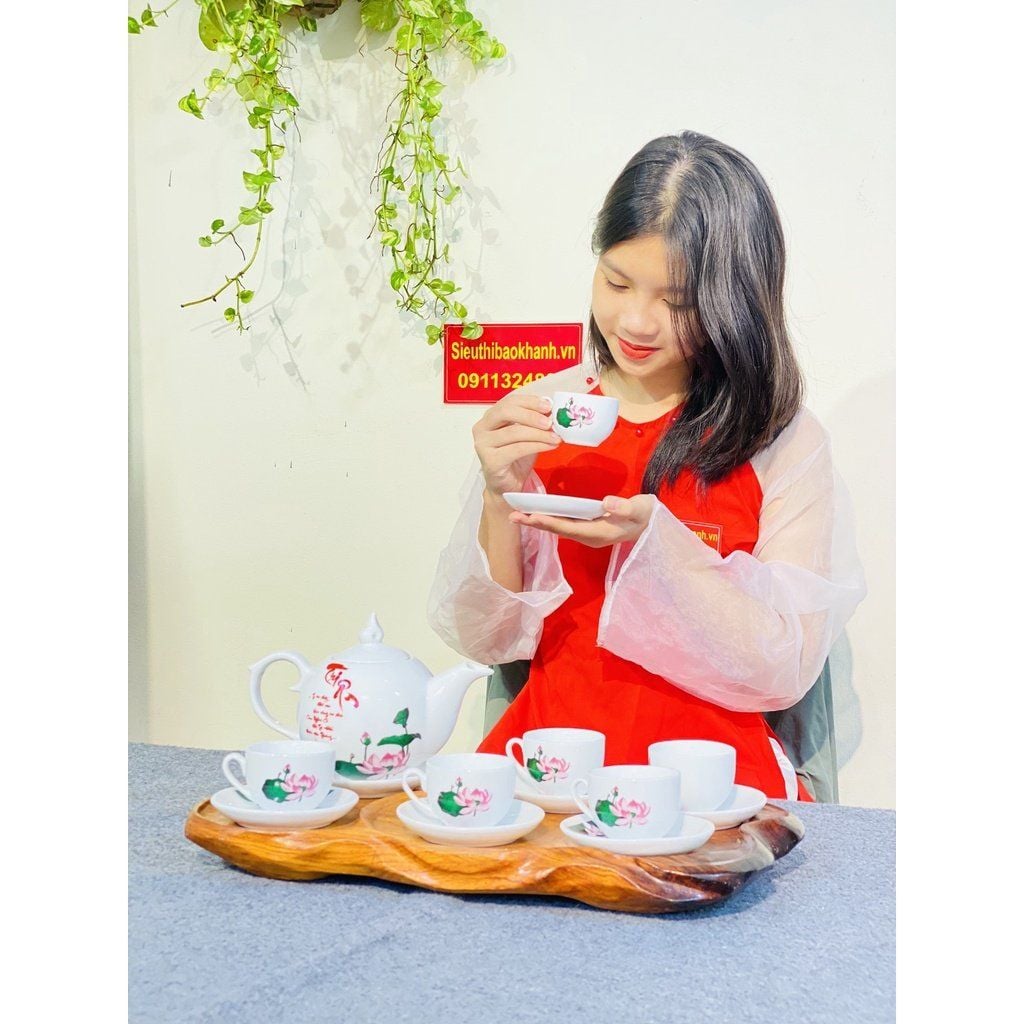  Bộ ấm chén Bát Tràng tri ân thầy cô ý nghĩa -Quà tặng 20/11 