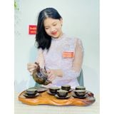  Bộ ấm chén Bát Tràng hỏa biến lòng hoa 