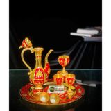  Bộ ấm chén hợp kim Đồng dáng hoàng gia cao cấp 750ml BKMEVN-8193 