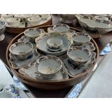  Trọn bộ bát ăn họa tiết viền vàng 