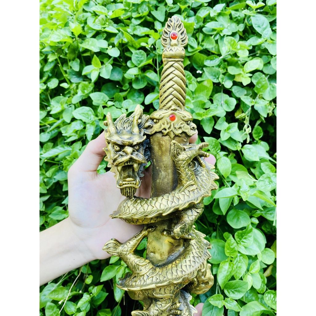  Tượng rồng cuộn phong thủy -Bảo Khánh 