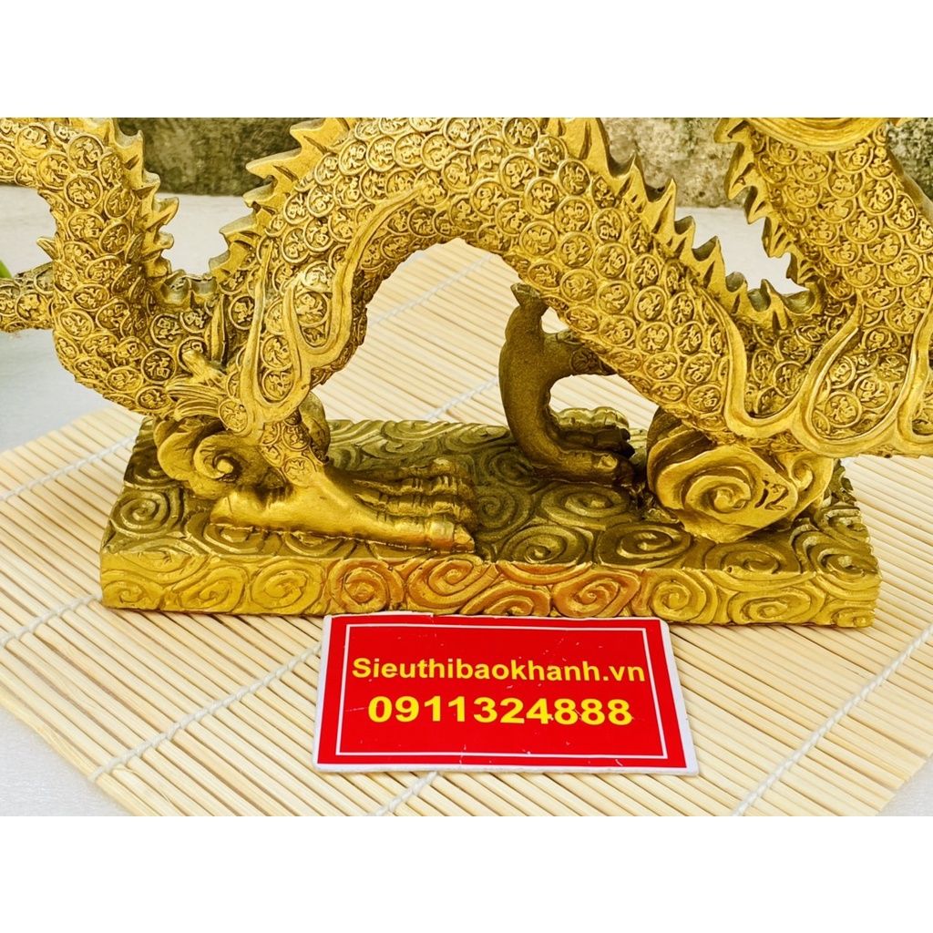  TƯỢNG RỒNG ĐỒNG PHONG THỦY CAO CẤP 33CM-PHONG THỦY BÁO KHÁNH 