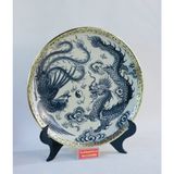  Đĩa cảnh long phụng bọc đồng-Siêu thị Bảo Khánh 
