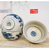  Bộ 10 bát men rạn họa tiết rồng xuất xứ Bát Tràng 