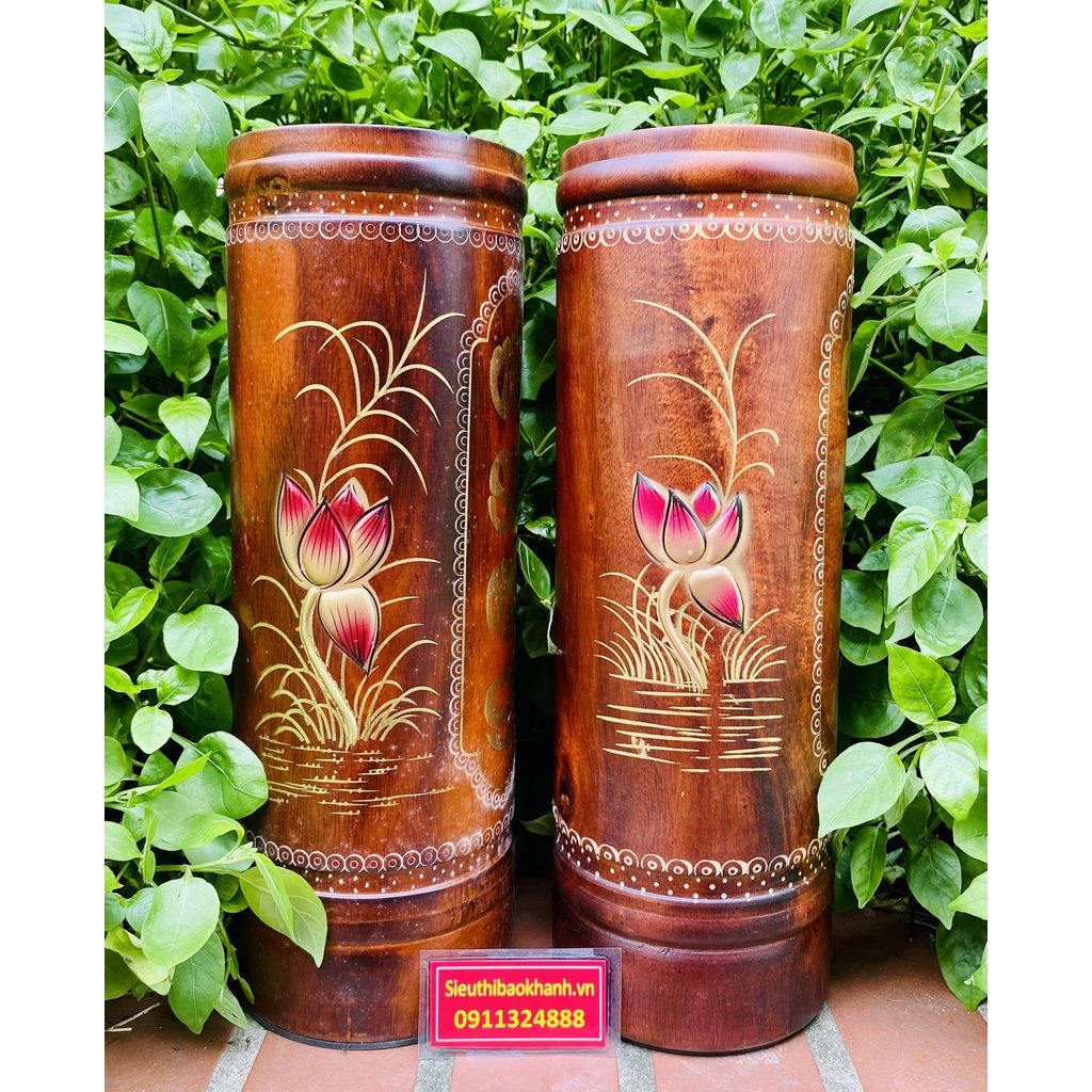  Cặp ống đựng nhan hoa sen-sieuthibaokhanh 