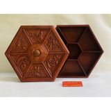 Khay đựng bánh kẹo tết bằng gỗ thiết kế cao cấp 31cm 