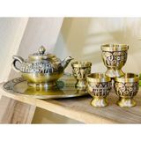  Bộ ấm chén đồng dáng cổ cao cấp 