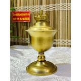  [ĐỒ THỜ CAO CẤP]-Cặp đèn dầu đồng nguyên chất 17cm 