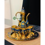  Bộ ấm chén hợp kim đồng dáng hoàng gia 