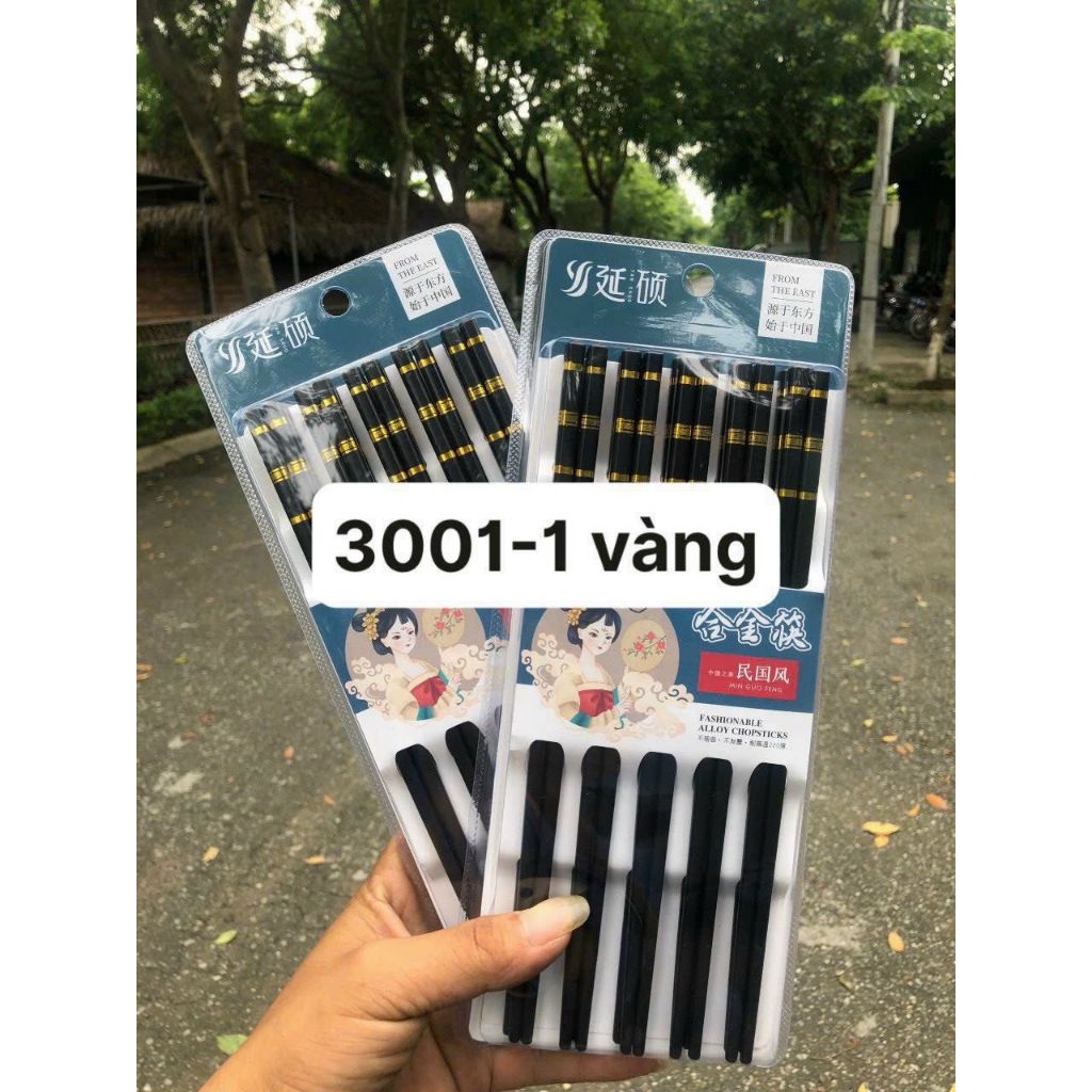  Bộ 10 Đôi Đũa Đen Nhật Bản Cao Cấp 