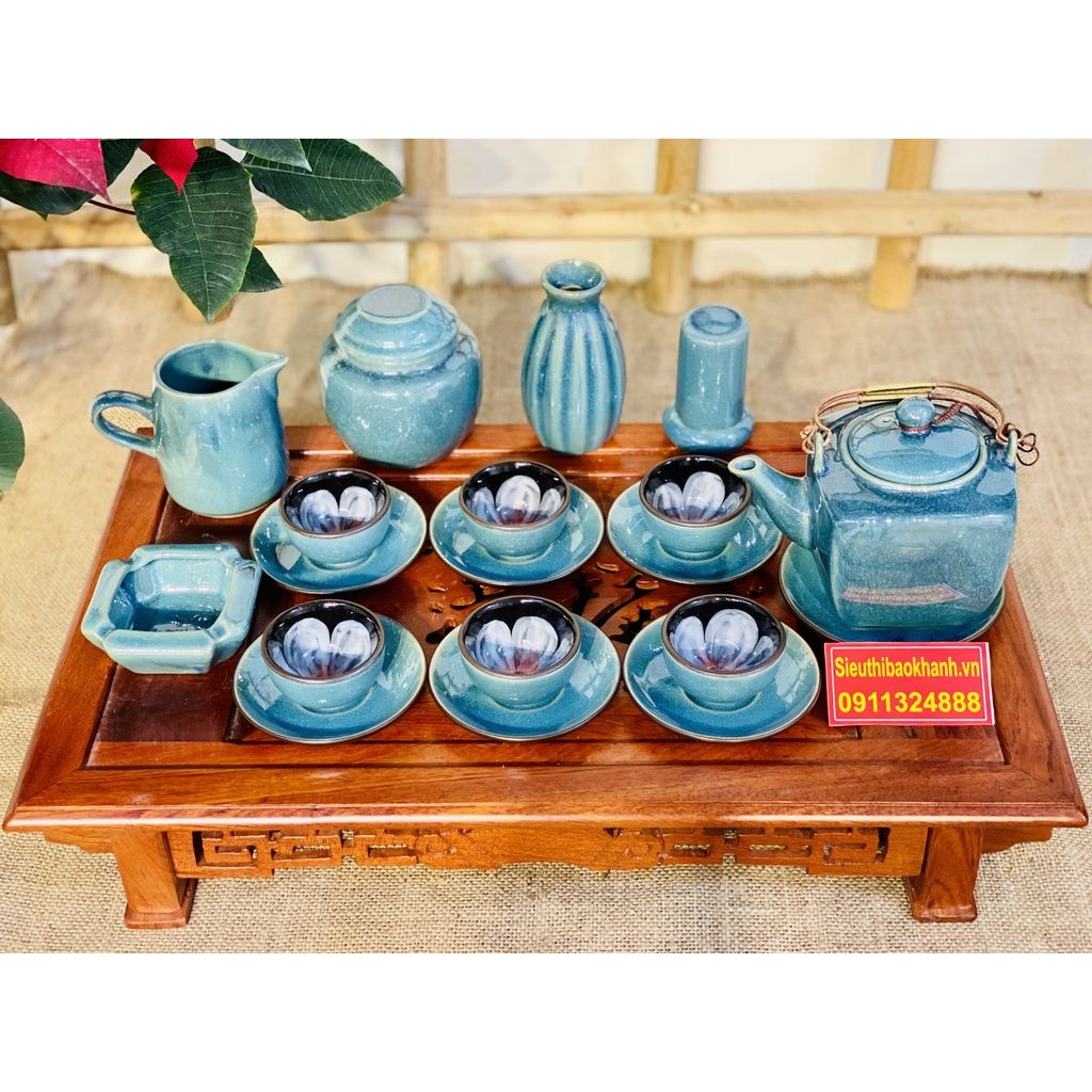  Bộ Ấm Trà Hỏa Biến Lòng Hoa Kèm Phụ Kiện BKCEVN-8004 