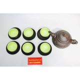  Bộ ấm chén tử sa lòng xanh Bát Tràng 