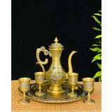  Bộ ấm chén đồng dáng hoàng gia-Ấm chén Bảo Khánh 