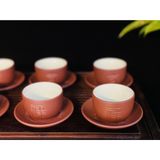  Bộ ấm chén tử sa Bát Tràng đẹp,chính hãng 350ml 