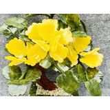  Chậu hoa vàng chất liệu đá ngọc 