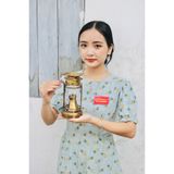  Đèn dầu đồng cổ 