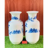  Lục bình men lam vẽ phong cảnh 