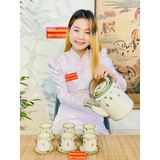  [BÁT TRÀNG CHÍNH HÃNG]-Bộ tích men màu cao cấp 1,5l 