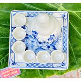  Nậm vẽ sen gốm sứ Bát Tràng cao cấp 