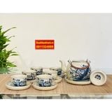  Bộ ấm chén,ấm trà Bát Tràng cao cấp chính hãng 350ml 