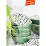  Set đồ ăn men gốm sứ Bát Tràng cao cấp họa tiết Đường Vân 