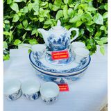  (HÀNG BÁT TRÀNG CAO CẤP ) Bộ ấm chén Thất tiên có khay tròn -Bảo Khánh 