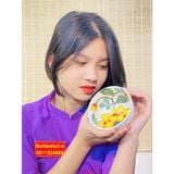  Bộ bát vẽ hoa kèm phụ kiện xuất xứ Bát Tràng 