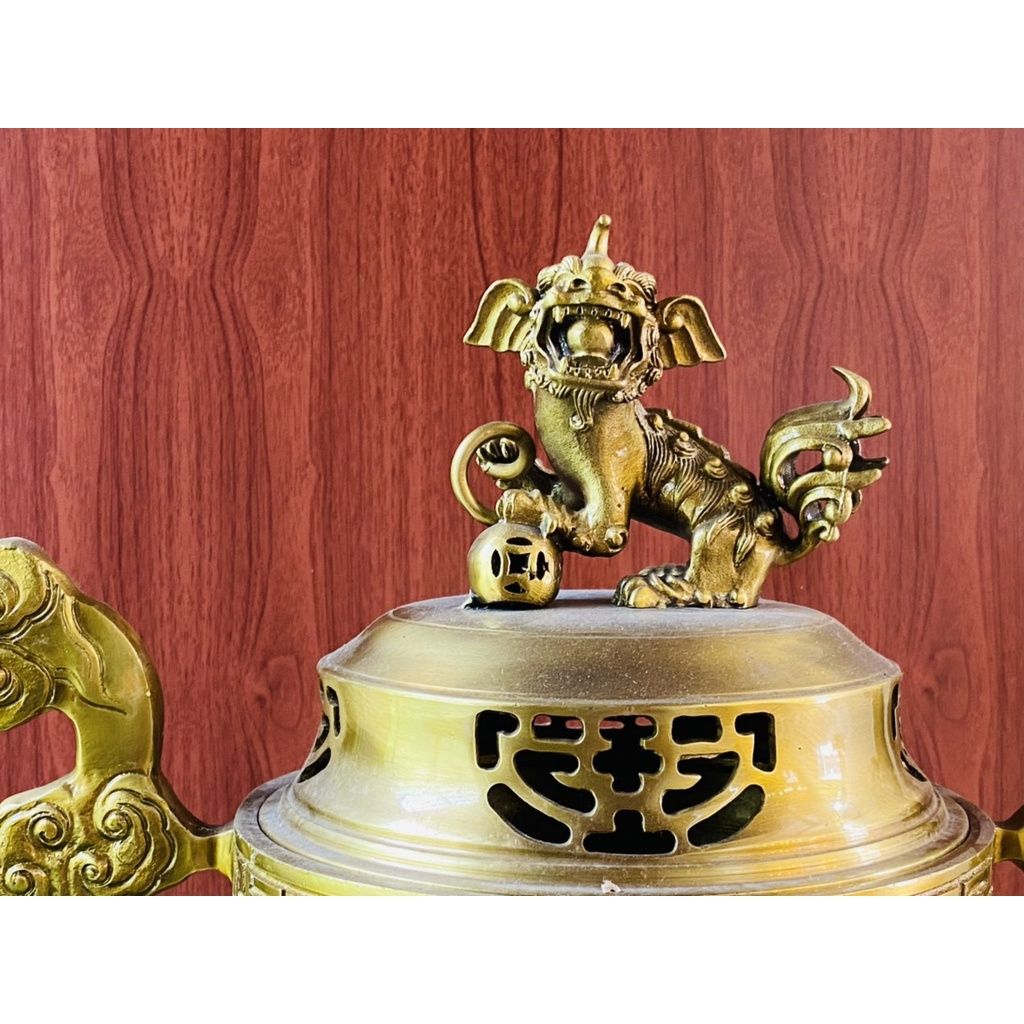  Lư Trầm đồng chính hãng Đại Bái cao 20 cm 