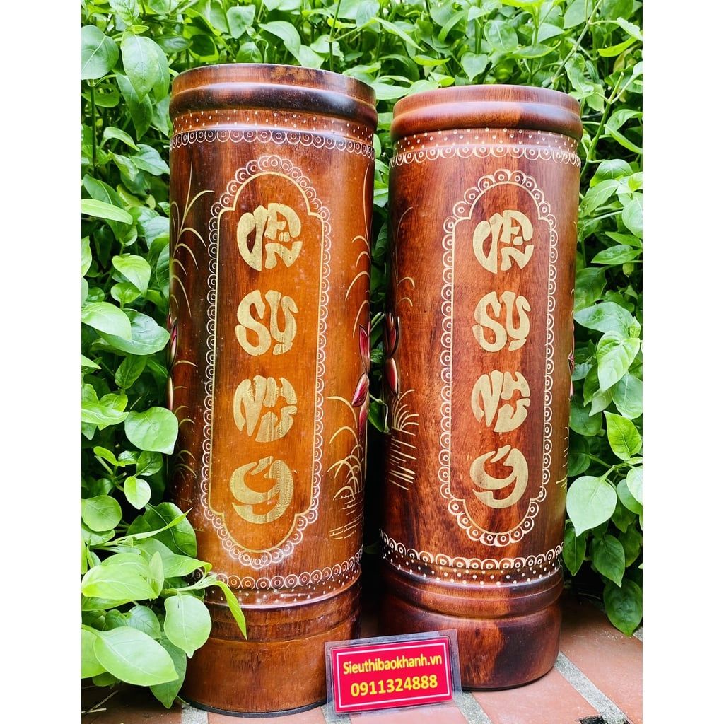  Cặp ống đựng nhan hoa sen-sieuthibaokhanh 