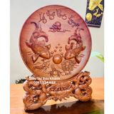  Đĩa cảnh Lý Ngư Vọng Nguyệt 