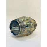  Hộp đựng chè đồng họa tiết ngũ quả (cao 18cm) 