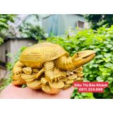  Tượng cụ rùa nằm trên vàng 