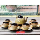  Bộ ấm chén hỏa biến gốm sứ Bát Tràng _SieuThiBaoKhanh 