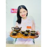  Bộ ấm chén Bát Tràng hỏa biến lòng hoa 