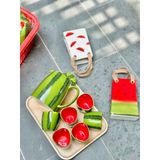  [Siêu Hot] Bộ Bình Trà Dưa Hấu Gốm Sứ Bát Tràng Cao Cấp 