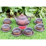  BaoKhanh-Bộ ấm chén tử sa họa tiết Kỳ Lân 