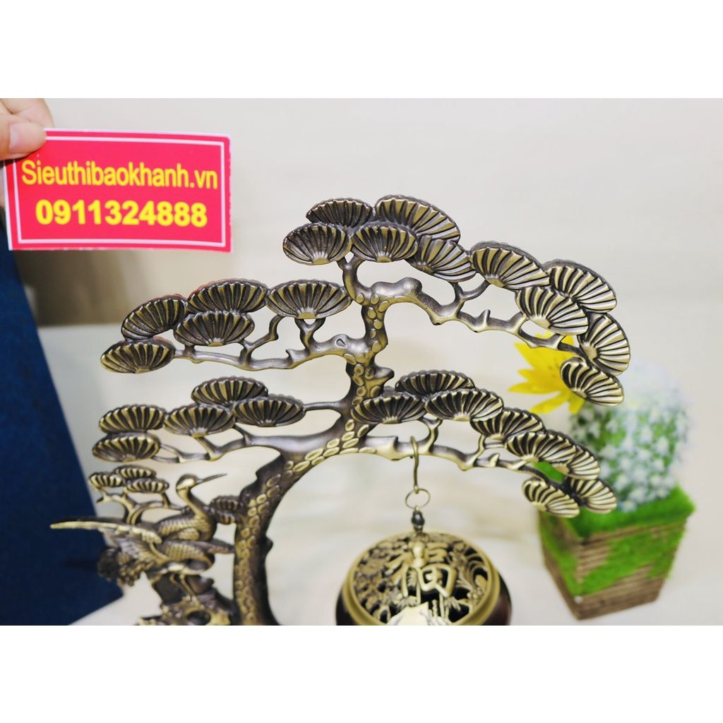  Xông trầm hương đồng quà tặng,đồ trang trí cao cấp 25cm-Siêu thị Bảo Khánh 