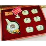  Bộ ấm trà ngọc nguyên khối Pakistan cao cấp BKCEVN-8045 