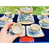  Bộ ấm chén gốm sứ men rạn xuất xứ Bát Tràng cao cấp BKCEVN-8032 