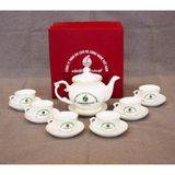  [Nhận In Logo] Bộ Ấm Chén Bát Tràng Sứ Trắng Cao Cấp (Sản phẩm bao gồm in chữ và hộp) 